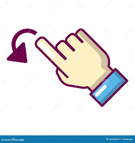 Cursor Movement Icon, Cartoon Style Stock Vector - Illustration of ...