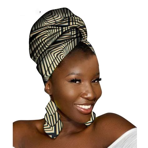 African Turbans African Headwraps for Woman African Headscarf Nigerian ...