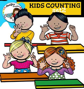 Kids counting set2 clip art by Artifex | Teachers Pay Teachers