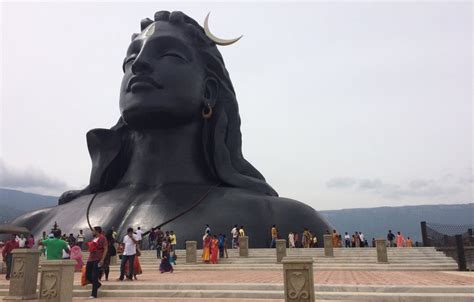 112 feet tall Adiyogi Lord Shiva statue in Coimbatore Tamil Nadu India