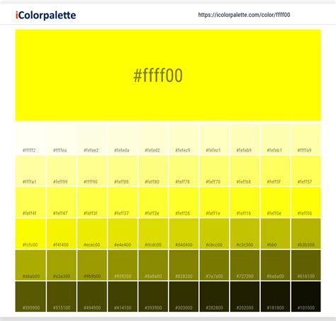 ¡Oye! 14+ Raras razones para el Ffff00 Hex Color: 1.00 and the ...