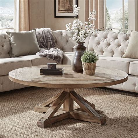 10 Ideas For Stylish Round Wood Coffee Tables To Elevate Your Living ...