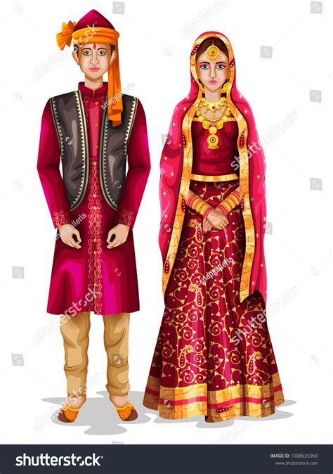 10 Traditional Dress Kashmir Couple Images, Stock Photos & Vectors ...