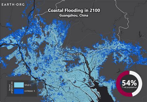 Sea Level Rise Projection Map - Guangzhou | Earth.Org