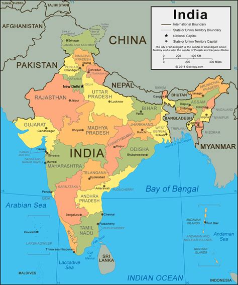 India Map and Satellite Image