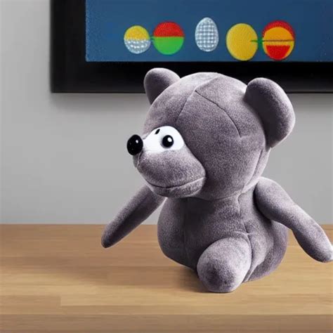 realistic rendering of a plush happy sars cov - 2 | Stable Diffusion ...