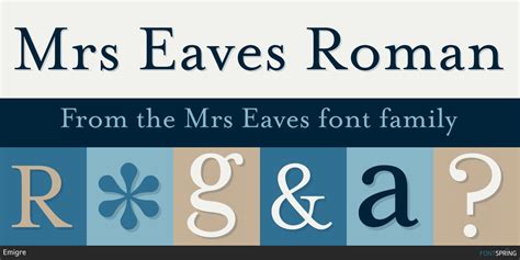 Similar Fonts To Mrs Eaves | Fontspring