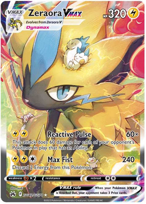 Zeraora VMAX - Crown Zenith - Galarian Gallery #GG42 Pokemon Card