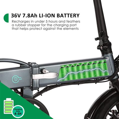 FIIDO D2S Folding EBike, 250W Aluminum Electric Bicycle With Pedal For ...