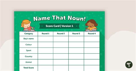 Grammar Game - Name That Noun! | Teach Starter