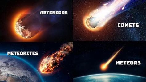 ASTEROID-COMET-METEOR-METEORITE-METEOROID