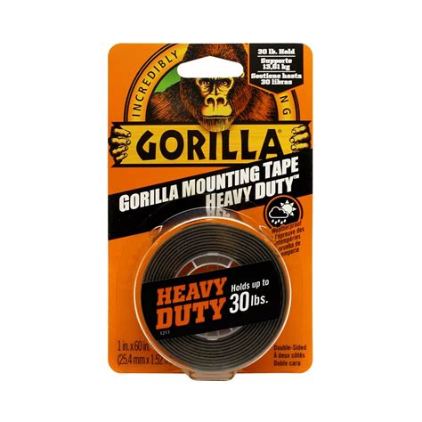 Gorilla Heavy Duty Mounting Tape Black | The Home Depot Canada