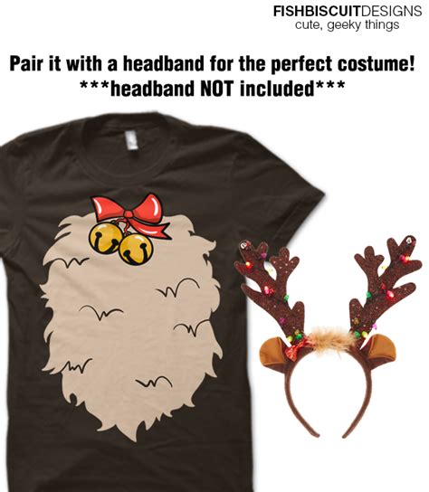 Rudolph Reindeer Costume T-Shirt – FishbiscuitDesigns