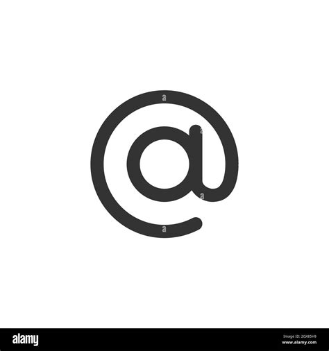 Arroba Button Sign Stock Vector Image & Art - Alamy