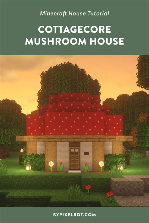 Minecraft: How to Build a Cottagecore Mushroom House — ByPixelbot