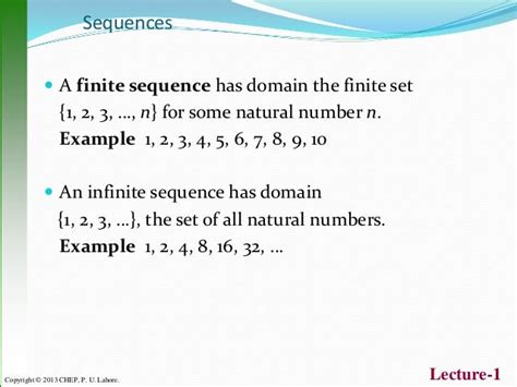 Infinite sequence & series 1st lecture