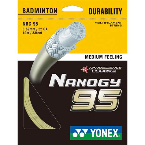 Yonex Nanogy 95 Badminton String Set - Gold - Tennisnuts.com