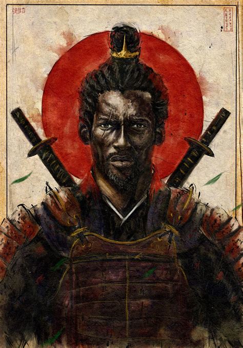 Download Painted Portrait Of Yasuke Wallpaper | Wallpapers.com