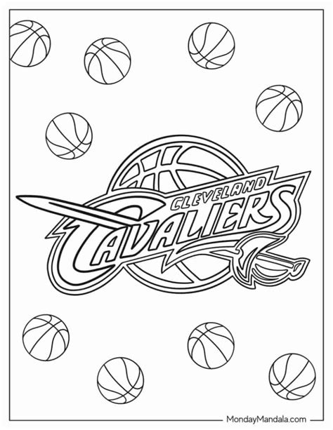 Basketball Team Logo Coloring Pages