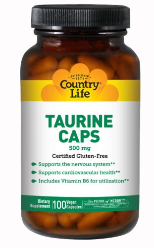 Country Life® Taurine Vegan Capsules 500 mg, 100 ct - Harris Teeter