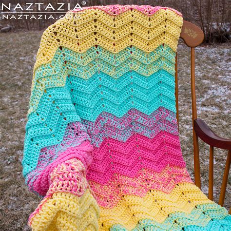 15 Easy Ripple Crochet Blanket Patterns - Dabbles & Babbles