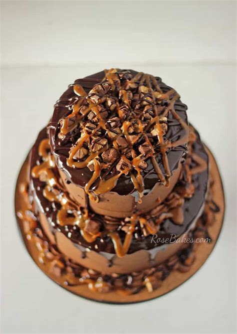 Snickers Cake - Rose Bakes