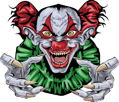 Scary Clown _ Horror Clown_ Clipart Vector Cut_ SVG Eps Ai | Etsy