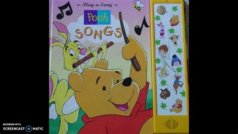 pooh songs play a song book beeping music - YouTube