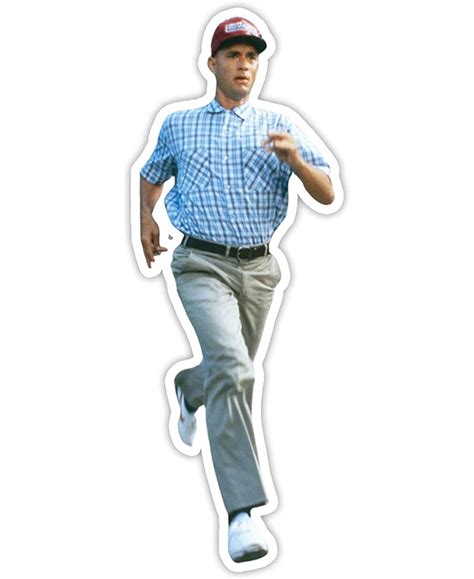 Forrest Gump Running Sticker 2"