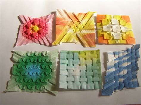 Origami Tessellation Sampler by *1sand0s on deviantART