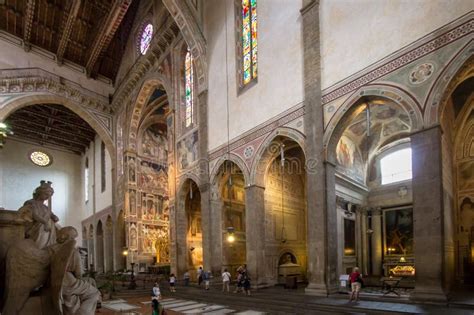 The Interior of the Basilica of Santa Croce Editorial Photography ...