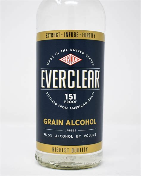 Everclear, 151 Proof, Grain Alcohol, 750ml - Princeville Wine Market