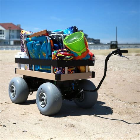 Electric Beach Cart 24" x 48" - Electric Beach Cart | Beach cart, Beach ...