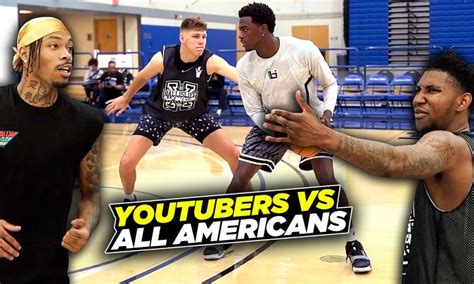 YouTubers vs HS All Americans 1v1 | Ballislife All American King Of The ...