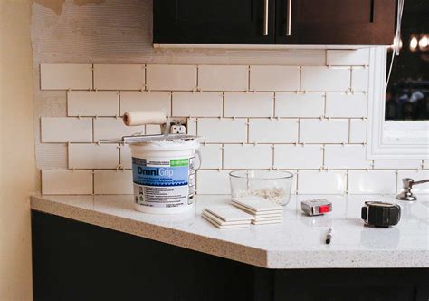 DIY Subway Tile Kitchen Backsplash – Things In The Kitchen