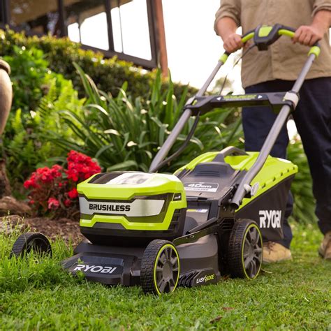 Ryobi 18V ONE+ 40cm (16”) 6.0Ah Brushless HP™ Lawn Mower Kit - Bunnings ...