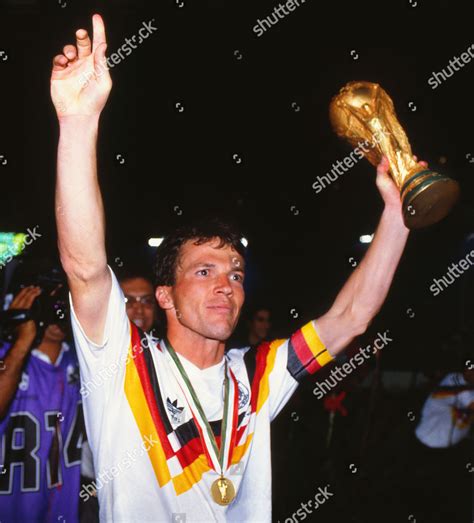 Lothar Matthaus Holds Aloft World Cup Editorial Stock Photo - Stock ...