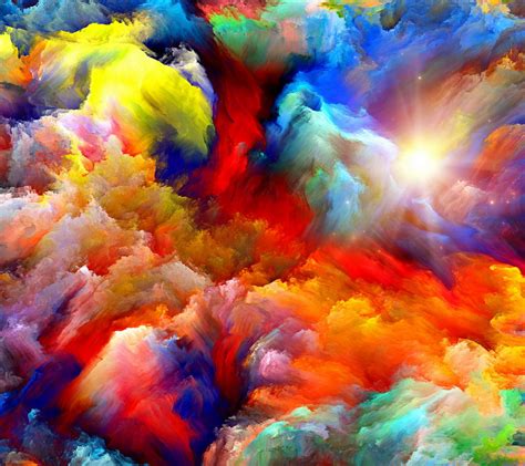 Nubes de color | Colorful abstract art, Rainbow art, Colorful art