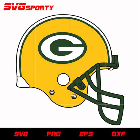 Green Bay Packers Helmet svg, nfl svg, eps, dxf, png, digital file ...