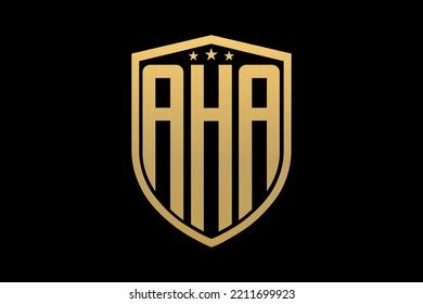 Aha Letter Logo Aha Letter Design Stock Vector (Royalty Free ...