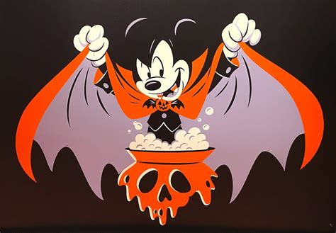 Vampire Mickey Mouse, mickey mouse, vampire, orange, halloween, fantasy ...