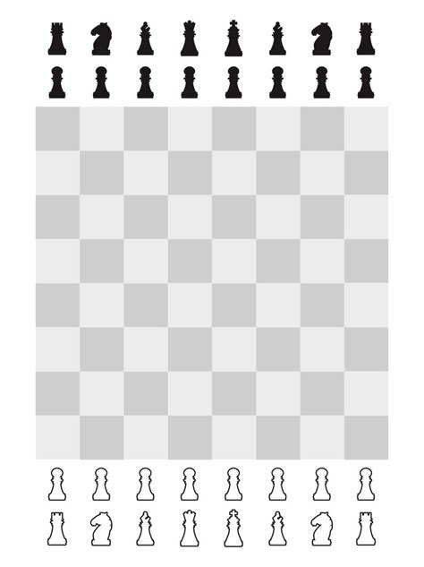 Chess Board Printable