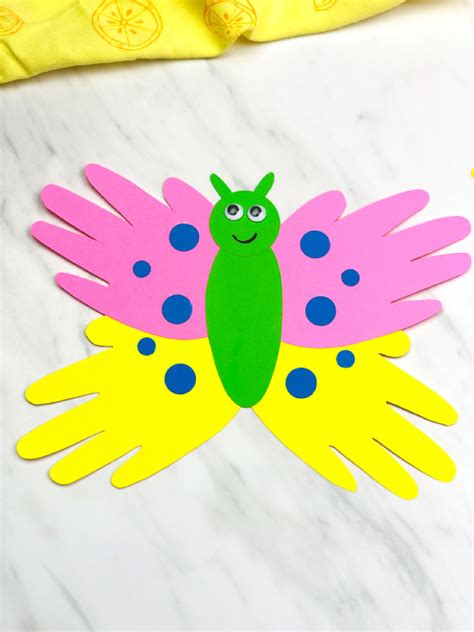 Handprint Butterfly Craft For Kids