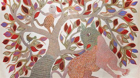 Getting To Know The Gond Painting: Unique Style, Art | Utsavpedia