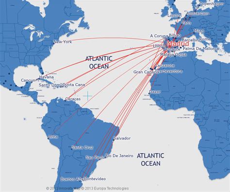 Air Europa route map