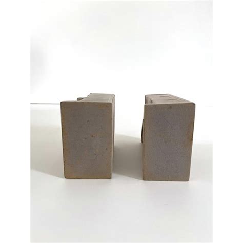 Plaster Architectural Bookends - Timothy Richards | Chairish