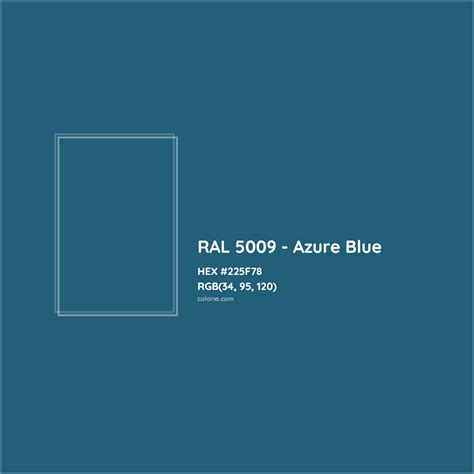 About RAL 5009 - Azure Blue Color - Color codes, similar colors and ...