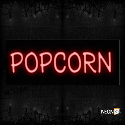 Popcorn In Red Neon Sign - NeonSign.com