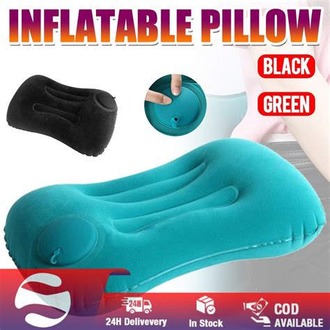 Inflatable Travel Camping Pillow Ultralight Comfortable Compressible ...