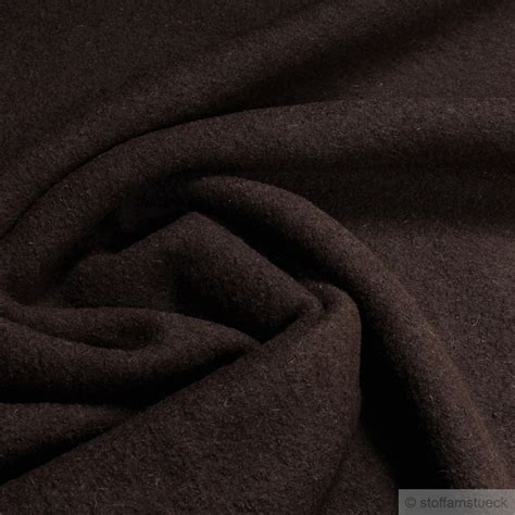 Fabric Pure New Wool Knitted Fabric Deep Brown Fulling Loden - Etsy